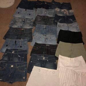 Women Short shorts sizes from 3-7